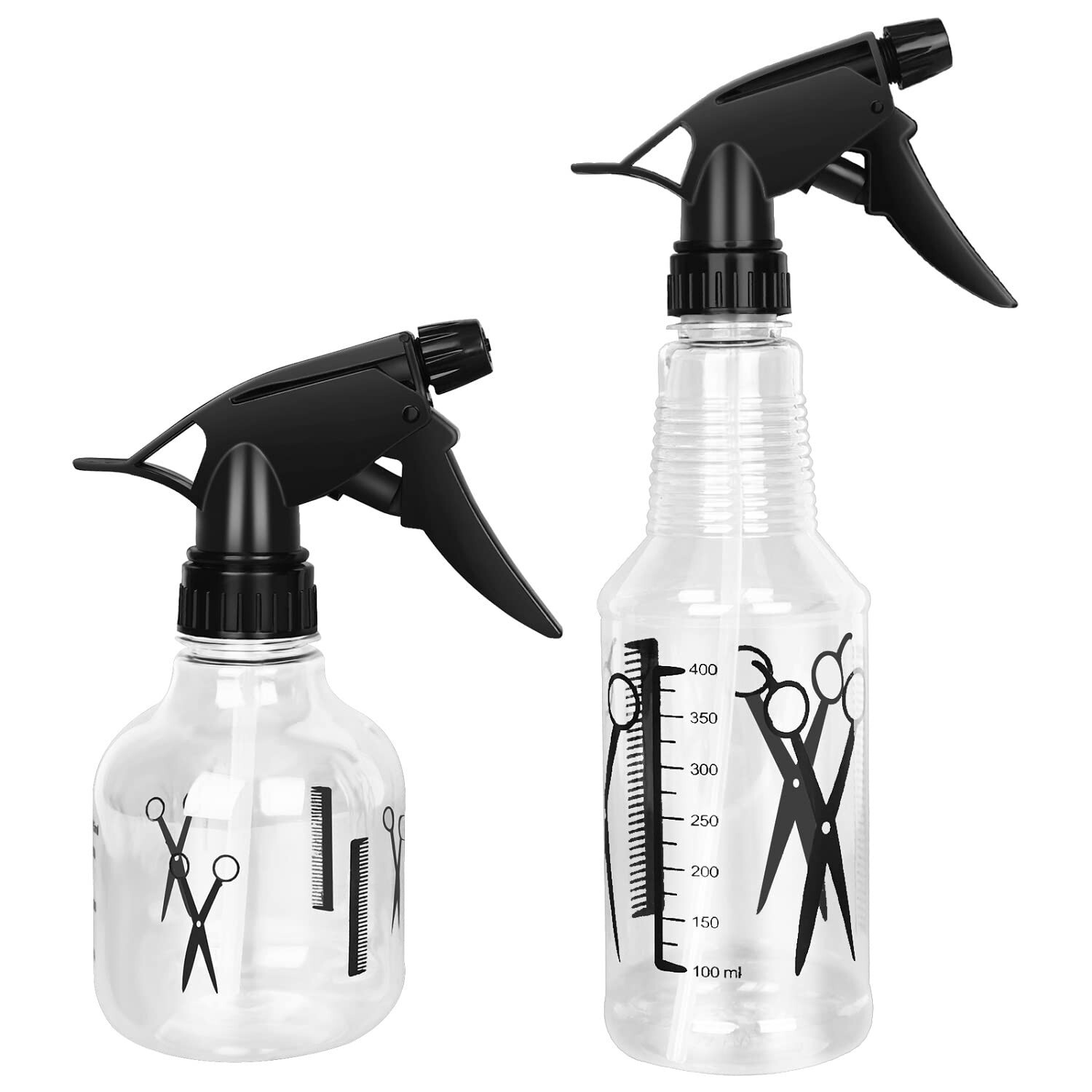 Spray Bottle, 250ml & 500ml Adjustable Spray Storage Container for Hair, Plant