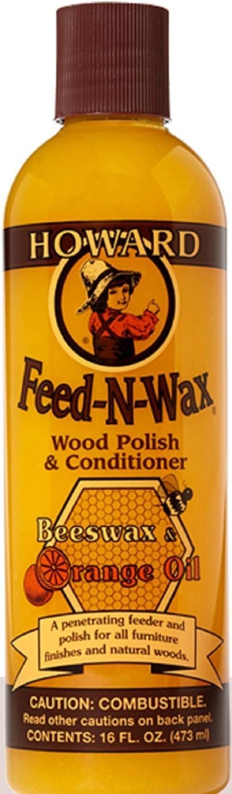 Products Feed-N-Wax Wood Polish & Conditioner, Orange 6, 16 oz