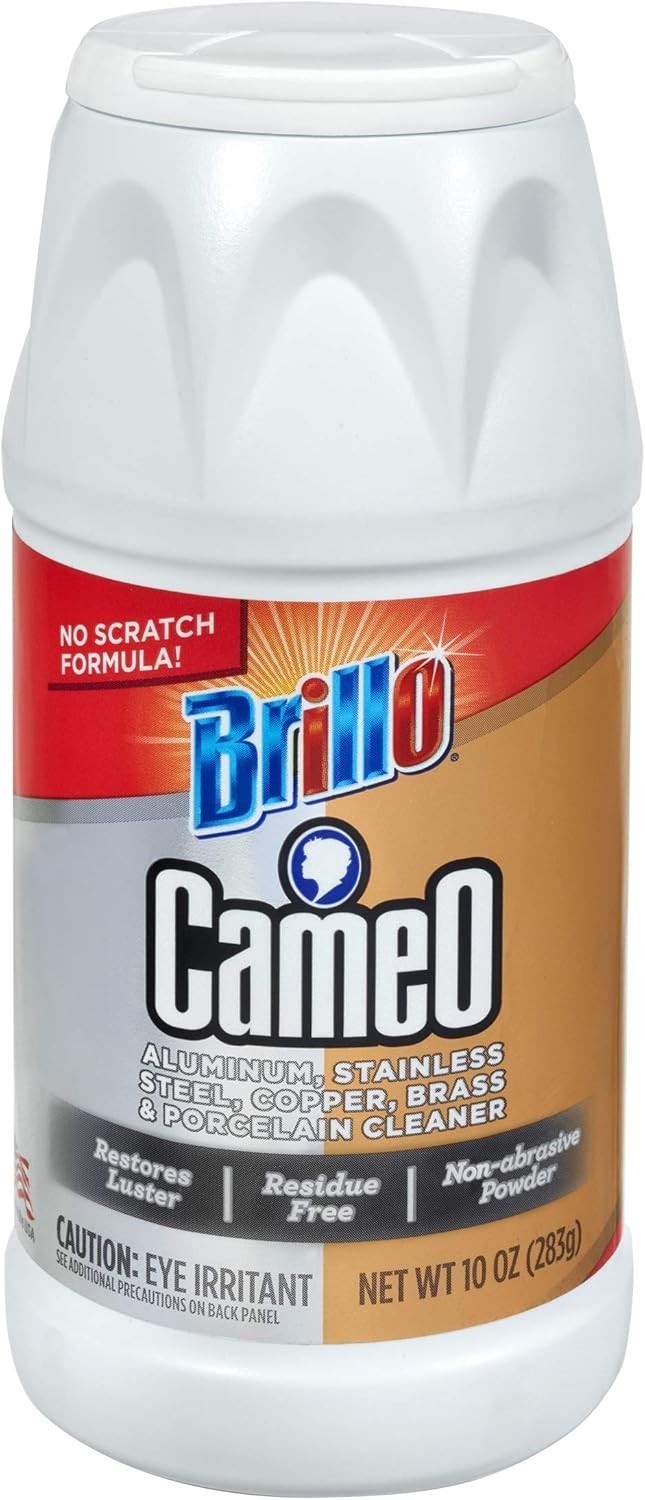 Brillo Cameo 10 Oz Cleaner – Phosphorus-Free, Unscented Aluminum & Steel Polish