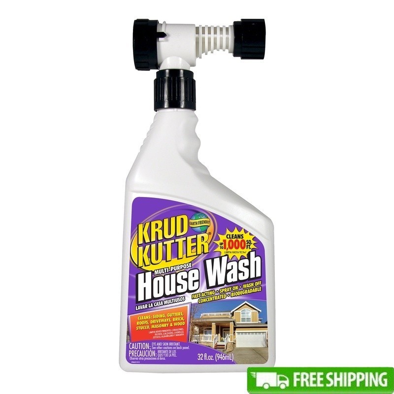 Hose End Multi-Purpose House Wash Cleaner, Liquid Concentrate Quart