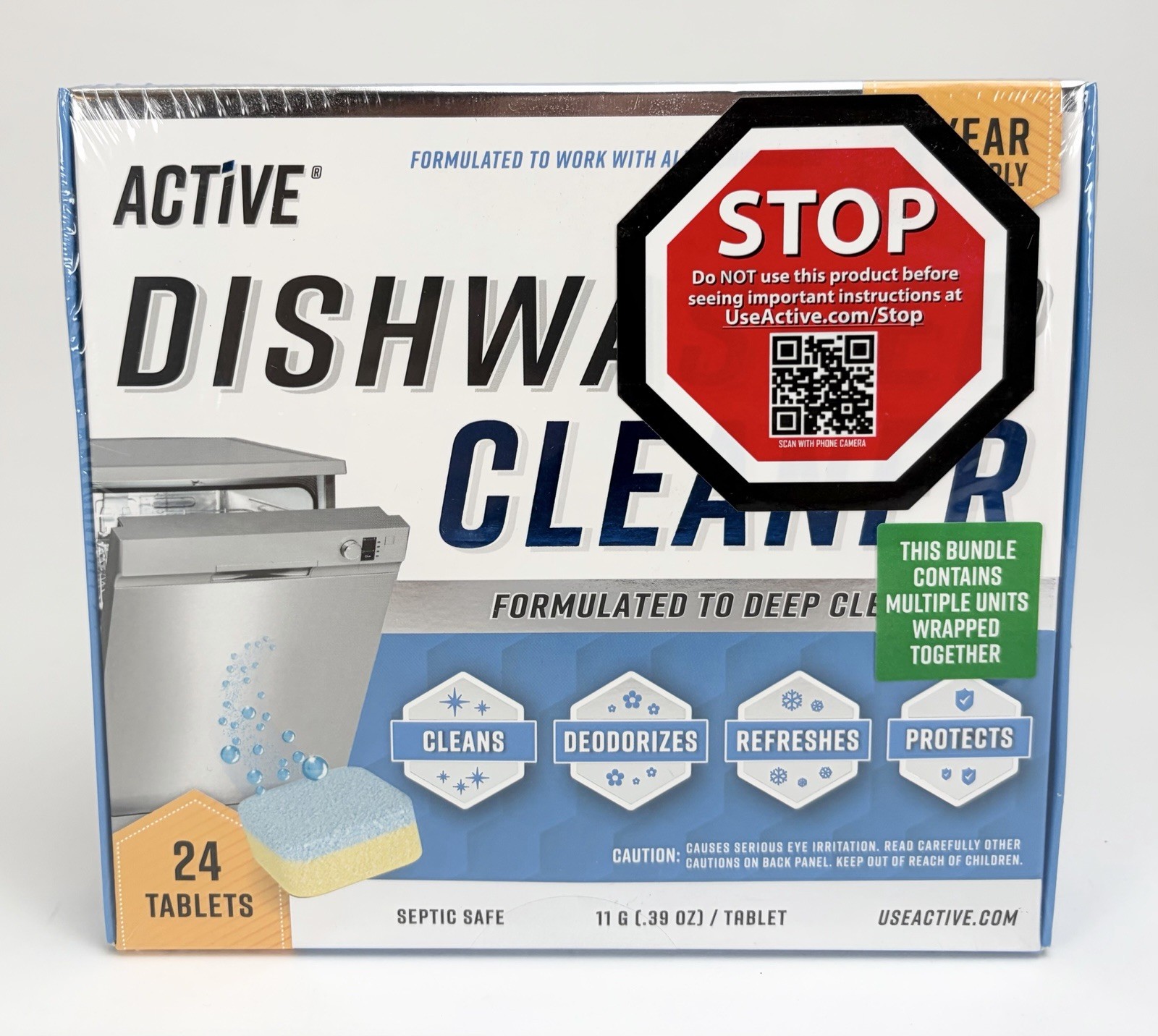 Active Washing Machine & Dishwasher Cleaner Bundle Pack (48 Cleaning Tablets)