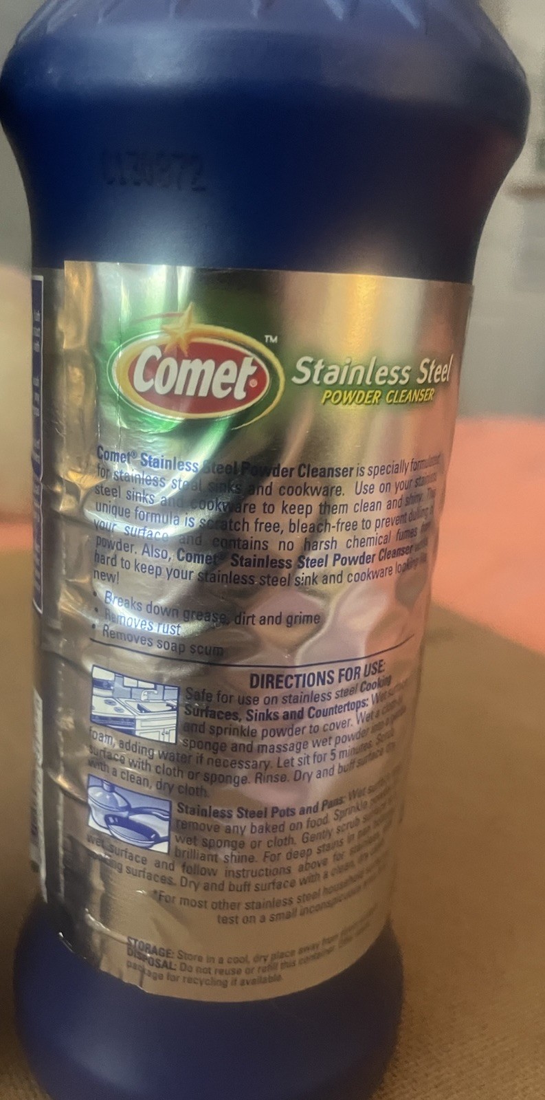 New Comet Stainless Steel Powder Cleanser 17 oz.