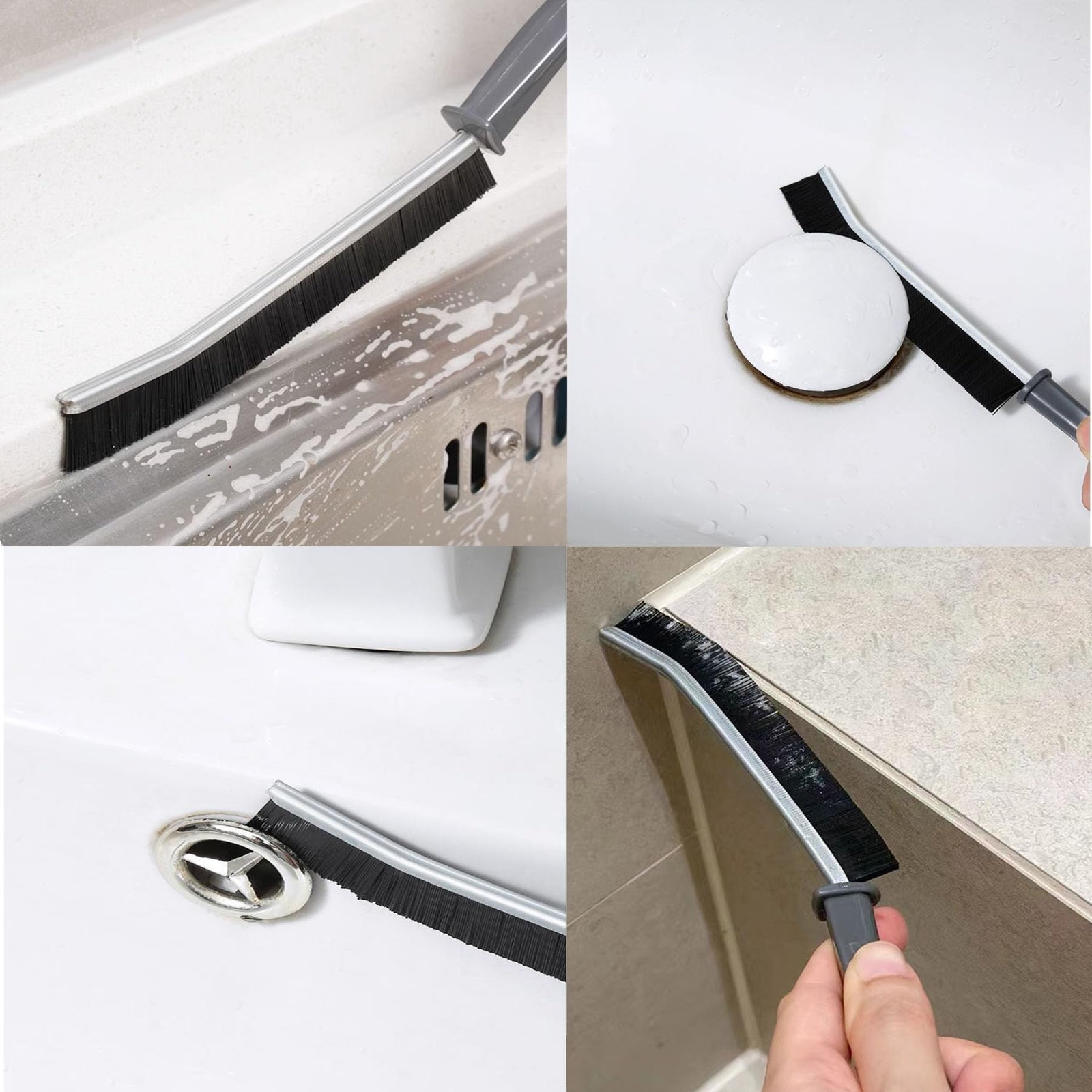 9 Pcs Cleaning Brush Set for Kitchen Bathroom Toilet Grout Bottle Gap Window