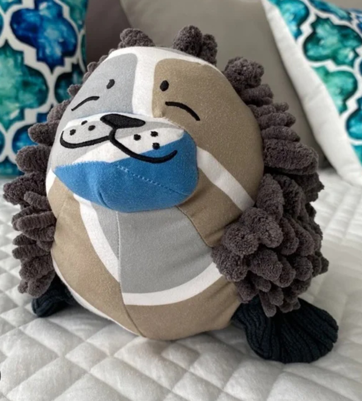 Norwex Pet with a Purpose Chenille Seal Stuffed Animal with Baclock