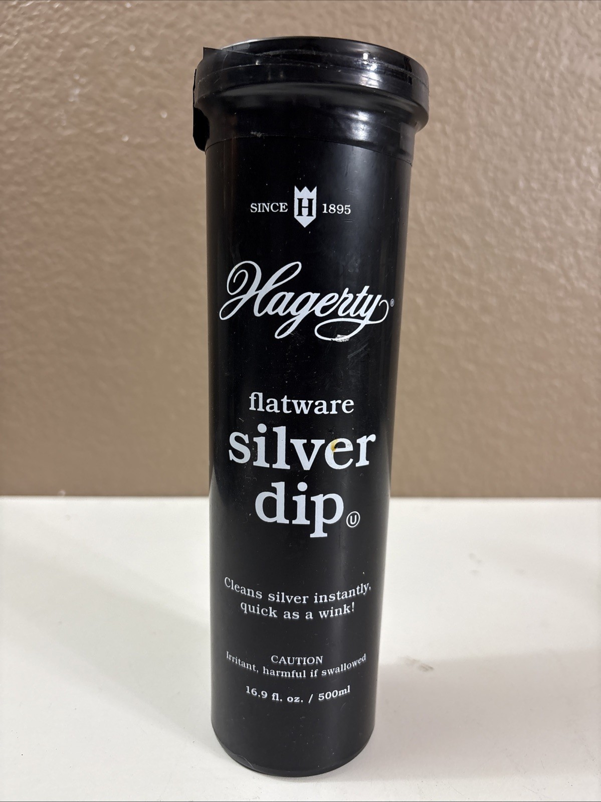 VTG Hagerty 16.9 Oz Flatware Silver Dip Cleaner Polish Basket Unscented SEALED