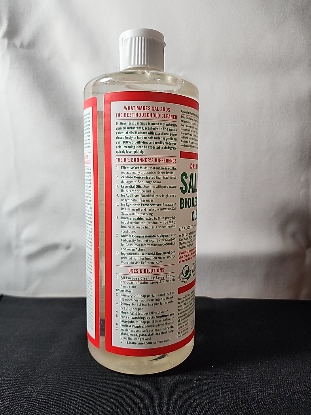 Dr. Bonner’s Sal Suds Biodegradable All Purpose Cleaner 32oz NEW