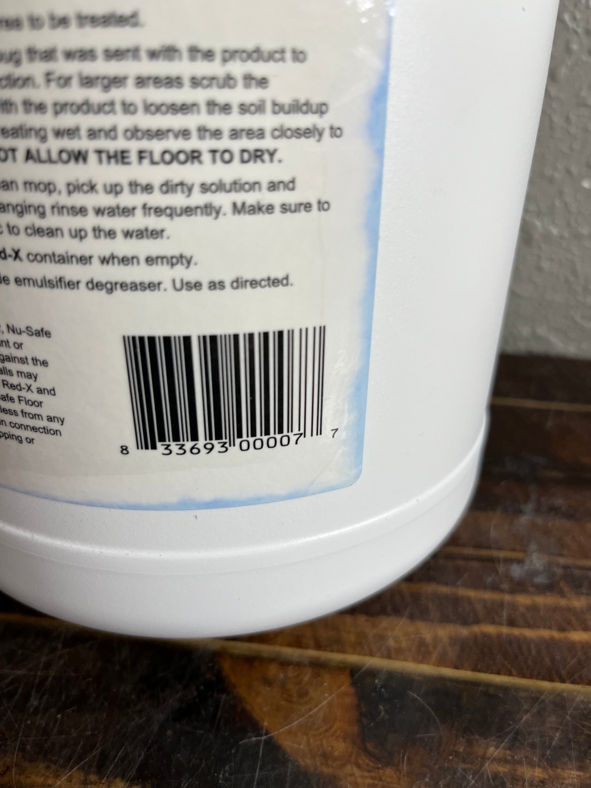 Nu-Safe Red-X Anti-Slip Floor Treatment For Mineral Tile 1 Gallon NSF-8345