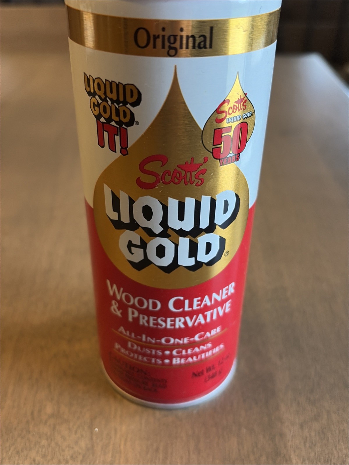 Scott’s Liquid Gold Wood Cleaner and Preservative Almond Scent 12 Oz 90% Full