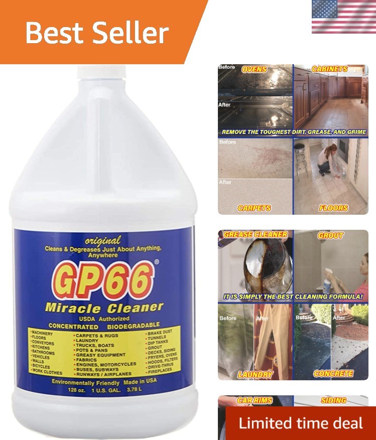 128 Fl Oz Green Miracle Cleaner – Powerful Fragrance-Free Multi-Surface Solution