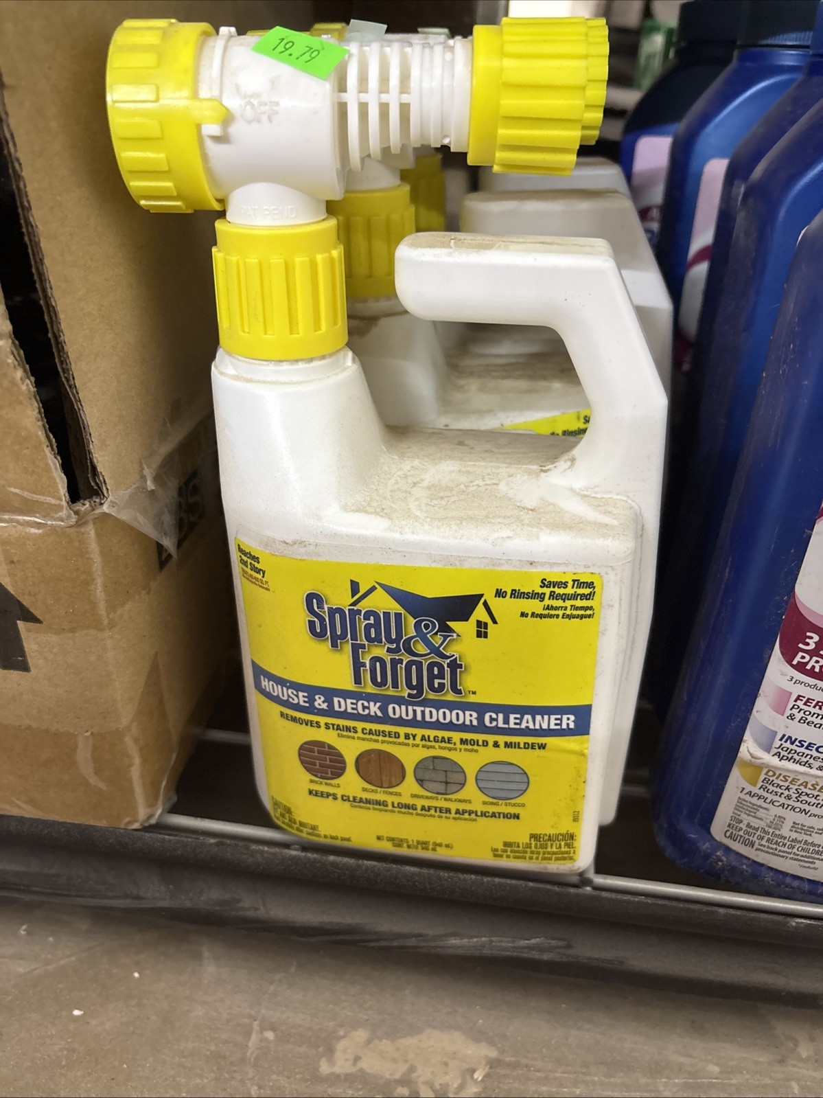 House & Deck Outdoor Cleaner – Hose End Adapter – Stain Remover – 1 Quart