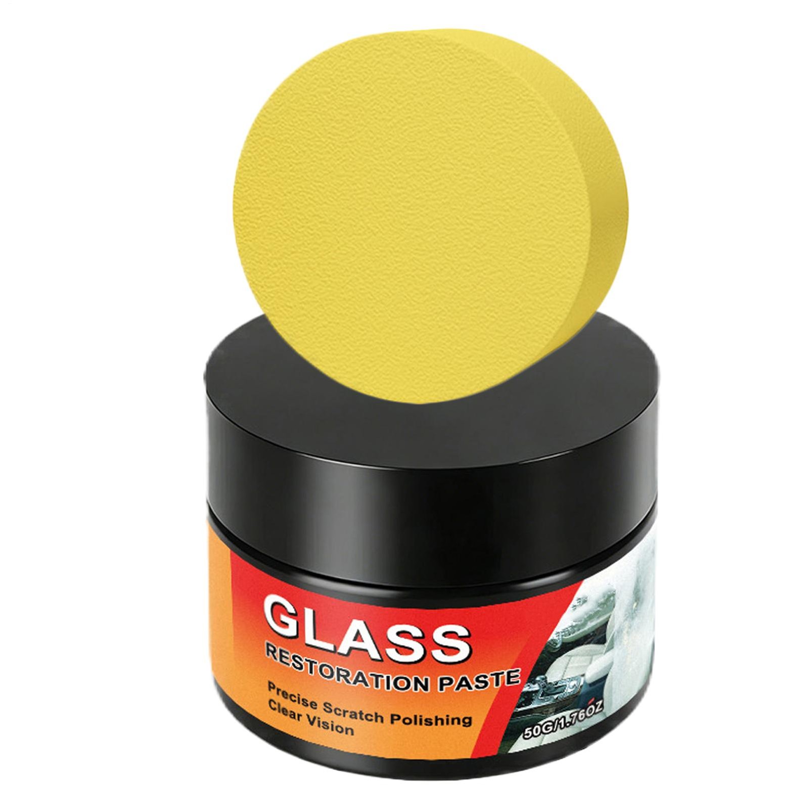 Glass Scratch Remover 50g with Sponge Polishing Cleaning Wax Car Repair