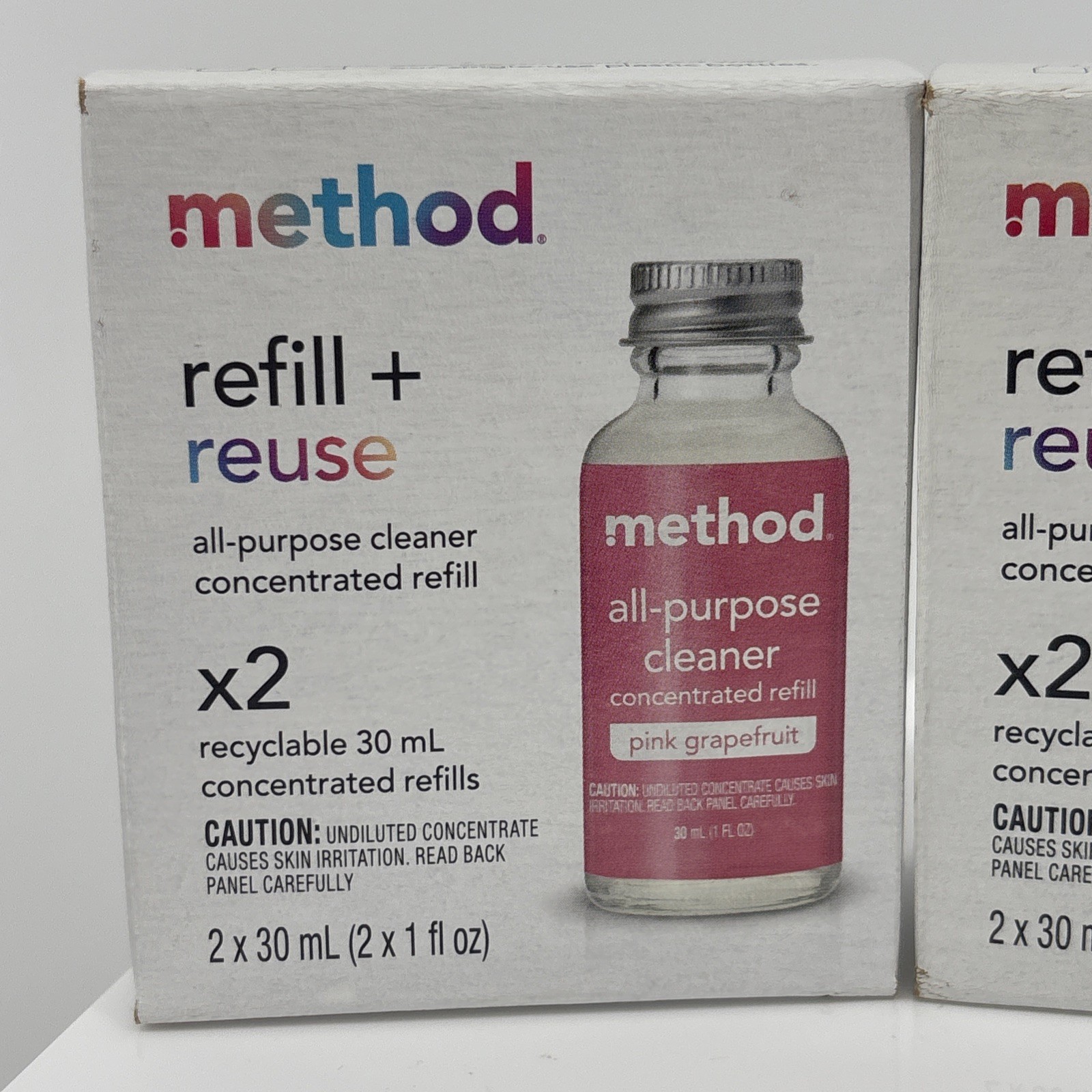 Method Pink Grapefruit Concentrated All Purpose Cleaner Refill (3) 2 Packs