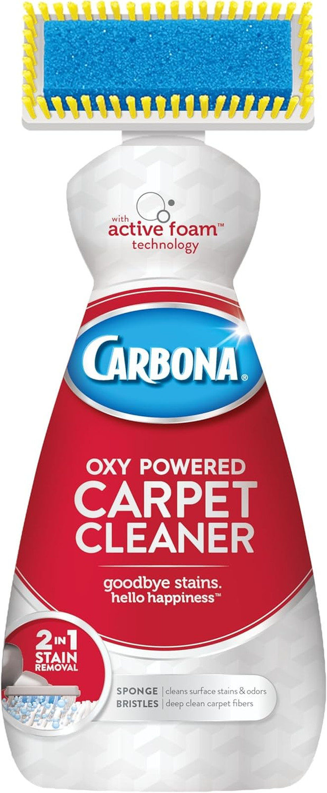 Carbona 2-In-1 Oxy-Powered Carpet Cleaner (13.5 Fl Oz), Spot Cleaner with Dual S