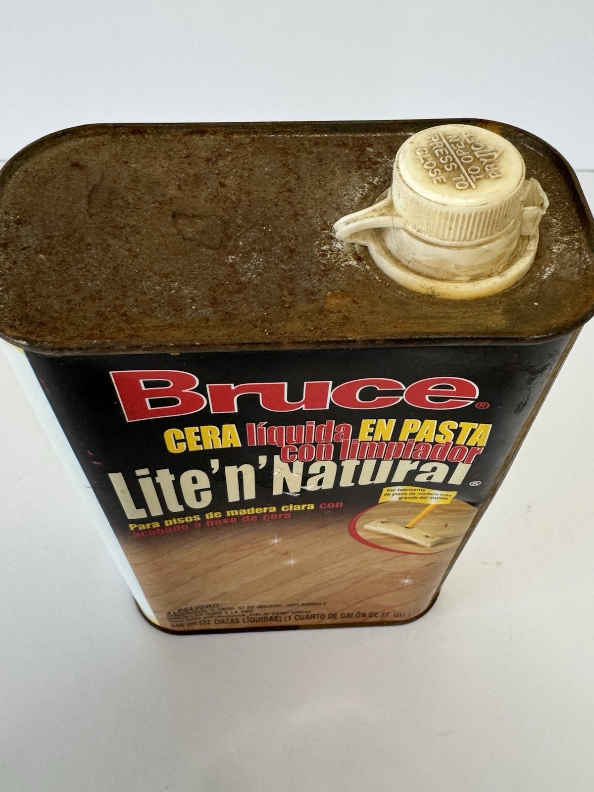 Bruce Lite ‘n’ Natural Liquid Paste Wax Light Shaded Wax Finished Floors, DISCON