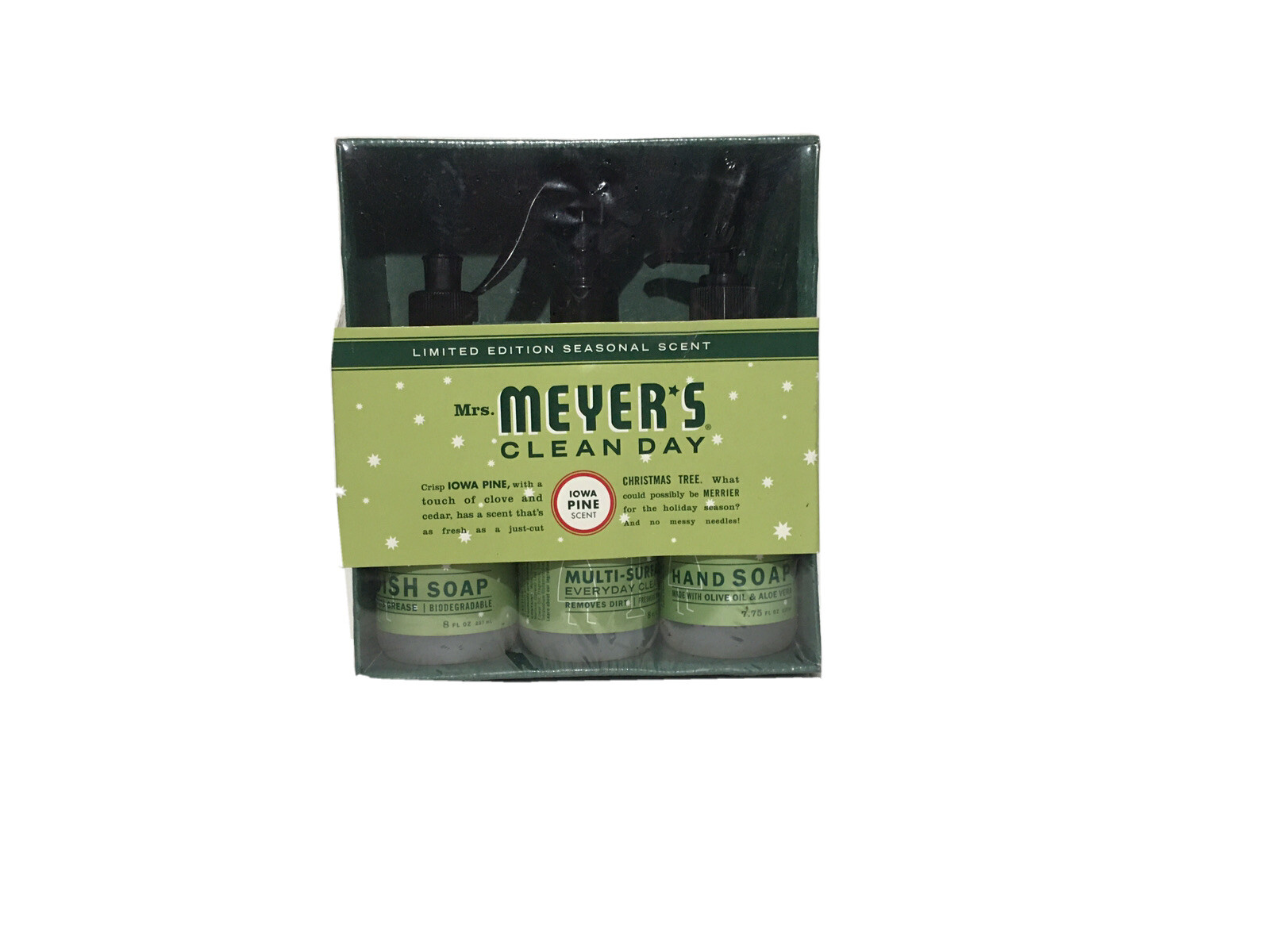 Mrs. Meyer’s Clean Day Kitchen Basics Gift Set Iowa Pine 8oz All Natural￼￼￼ Soap