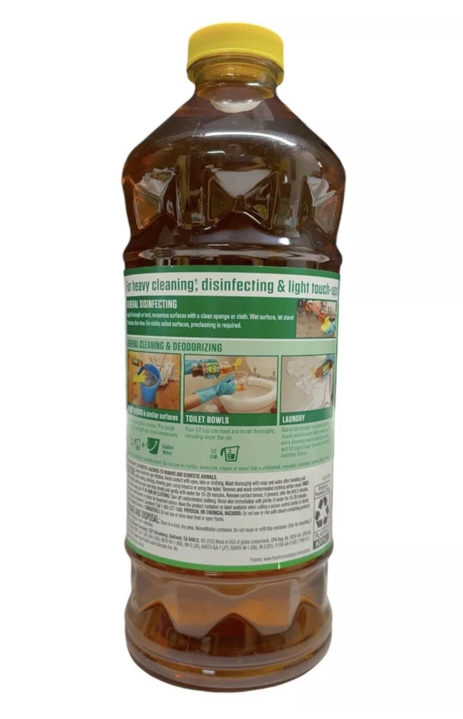 (2) Pine Sol with Pine Oil & Glycolic Acid Multi Surface Cleaner 48oz Large