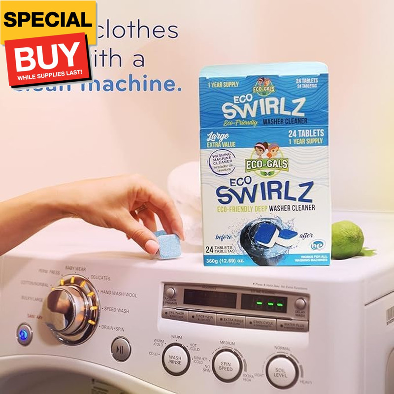 Washing Machine Cleaner and Deodorizing Tablets For Front & Top Load Washers Inc