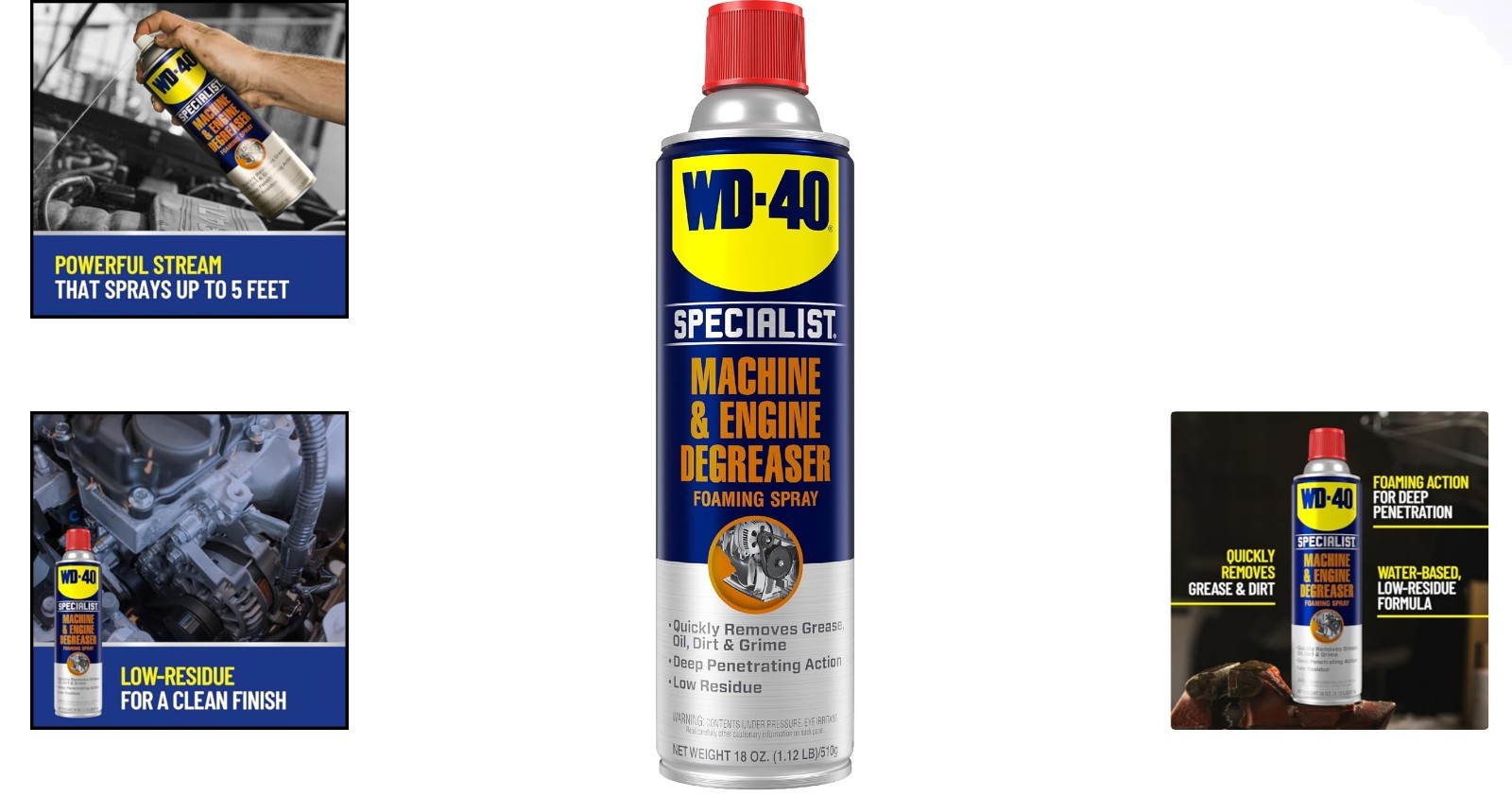 18 OZ Industrial Strength Degreaser Spray with Precision Nozzle for Deep Cleans