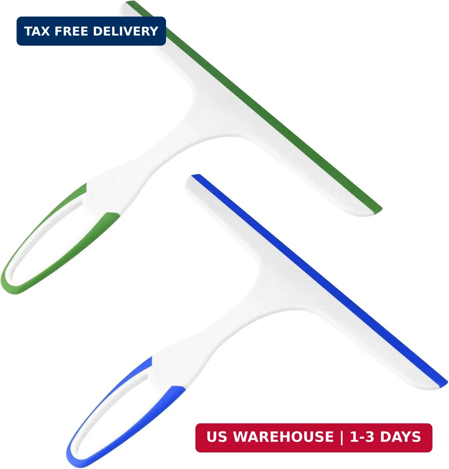 2 Pcs Shower Squeegee for Shower Glass Doors,Car Window Windshield Mirror Tile C