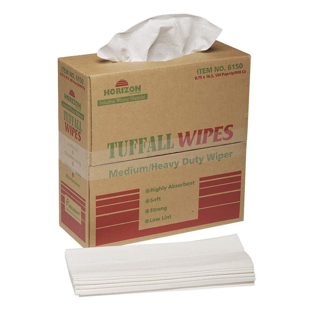 ABILITY ONE 7920-01-512-2413 Dry Wipe,9-3/4″ x 16-1/2″,White 29JL44