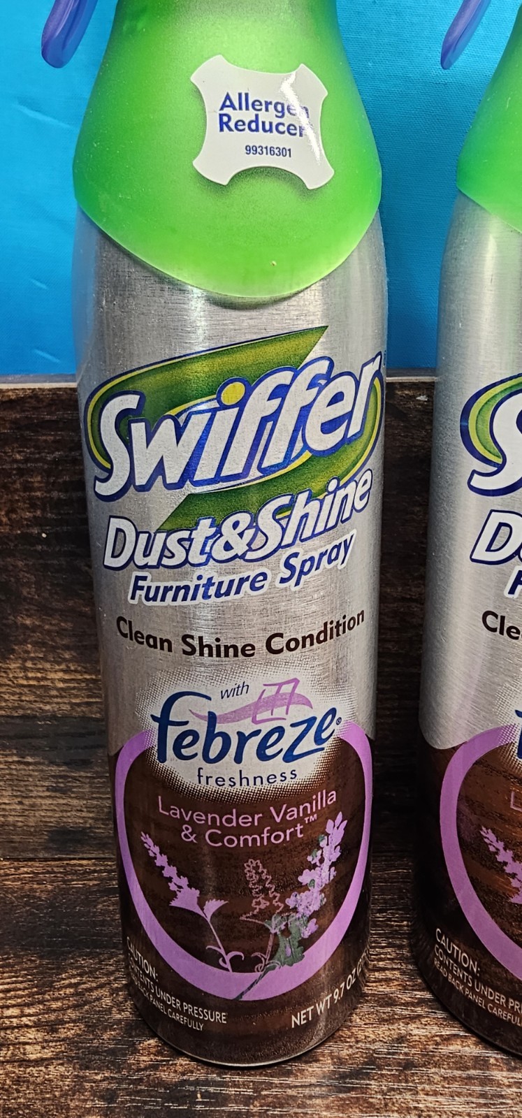 Swiffer Dust &Shine MULTI SURFACE Spray Febreze Lavender Vanilla Discontinue 2pk