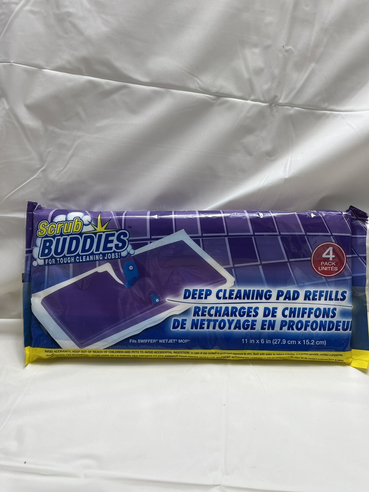 Scrub Buddies Fits Swiffer WetJet Mop 4 pack