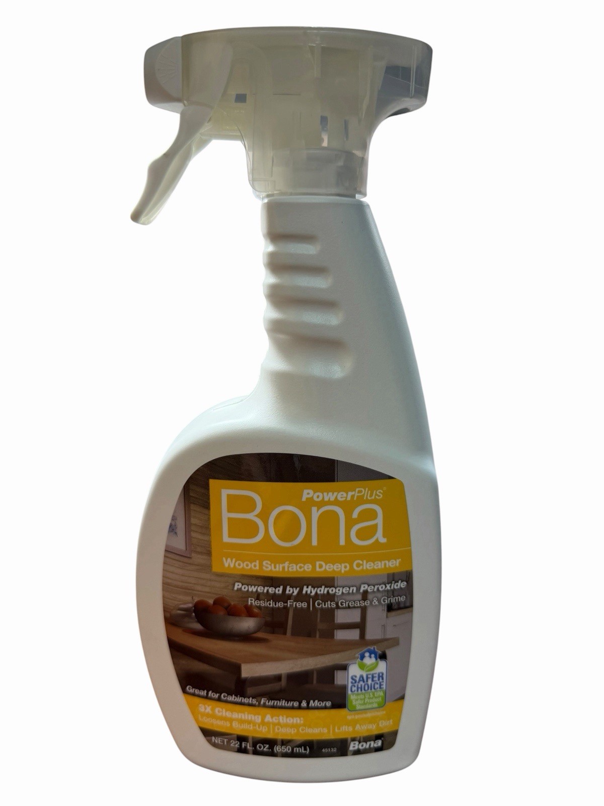 PowerPlus Bona Wood Surface Deep Cleaner Hydrogen Peroxide 22 Fl Oz NEW HTF