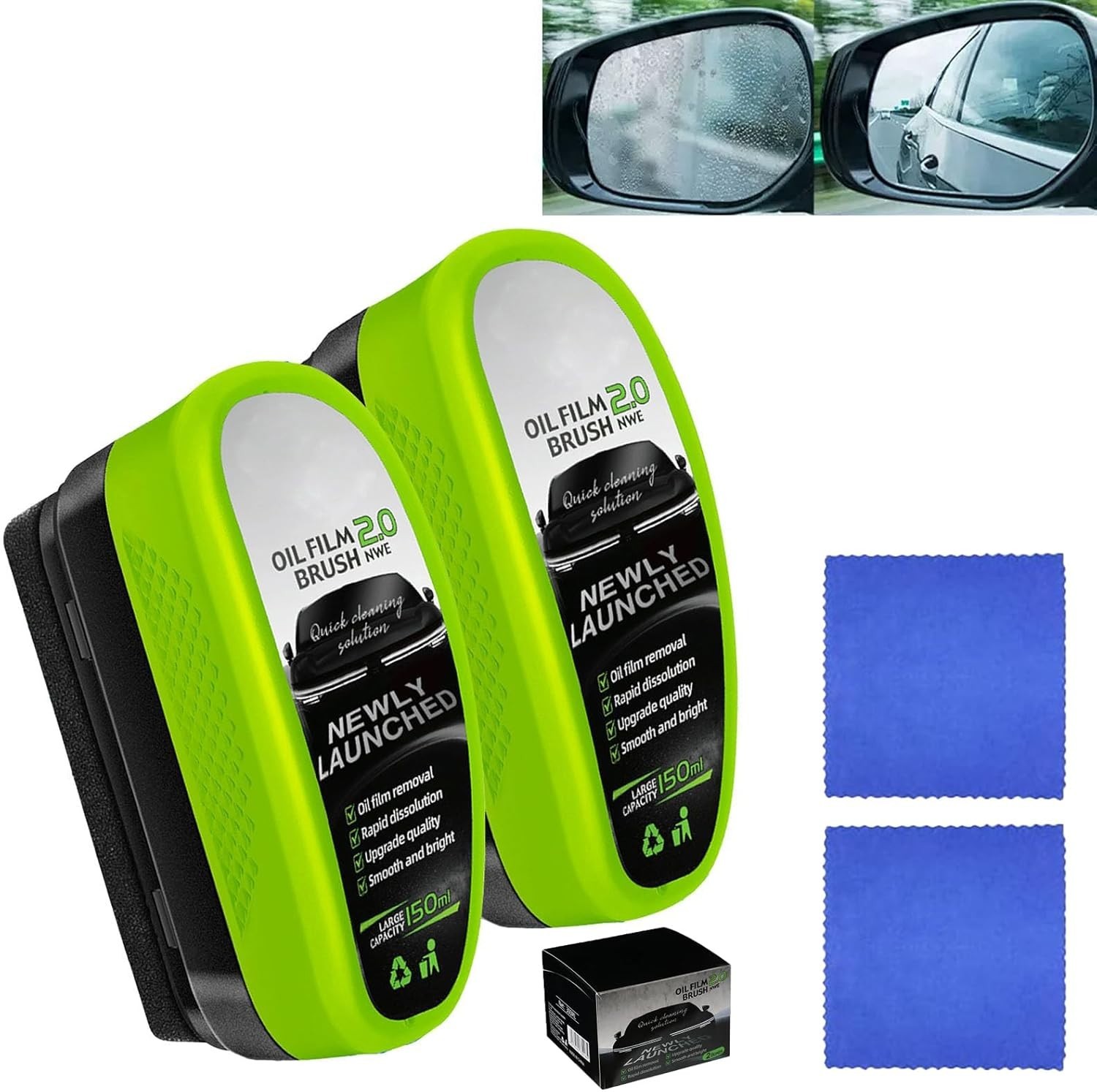 Oil Film Remover & Wipe Set – Enhance Visibility in All Conditions