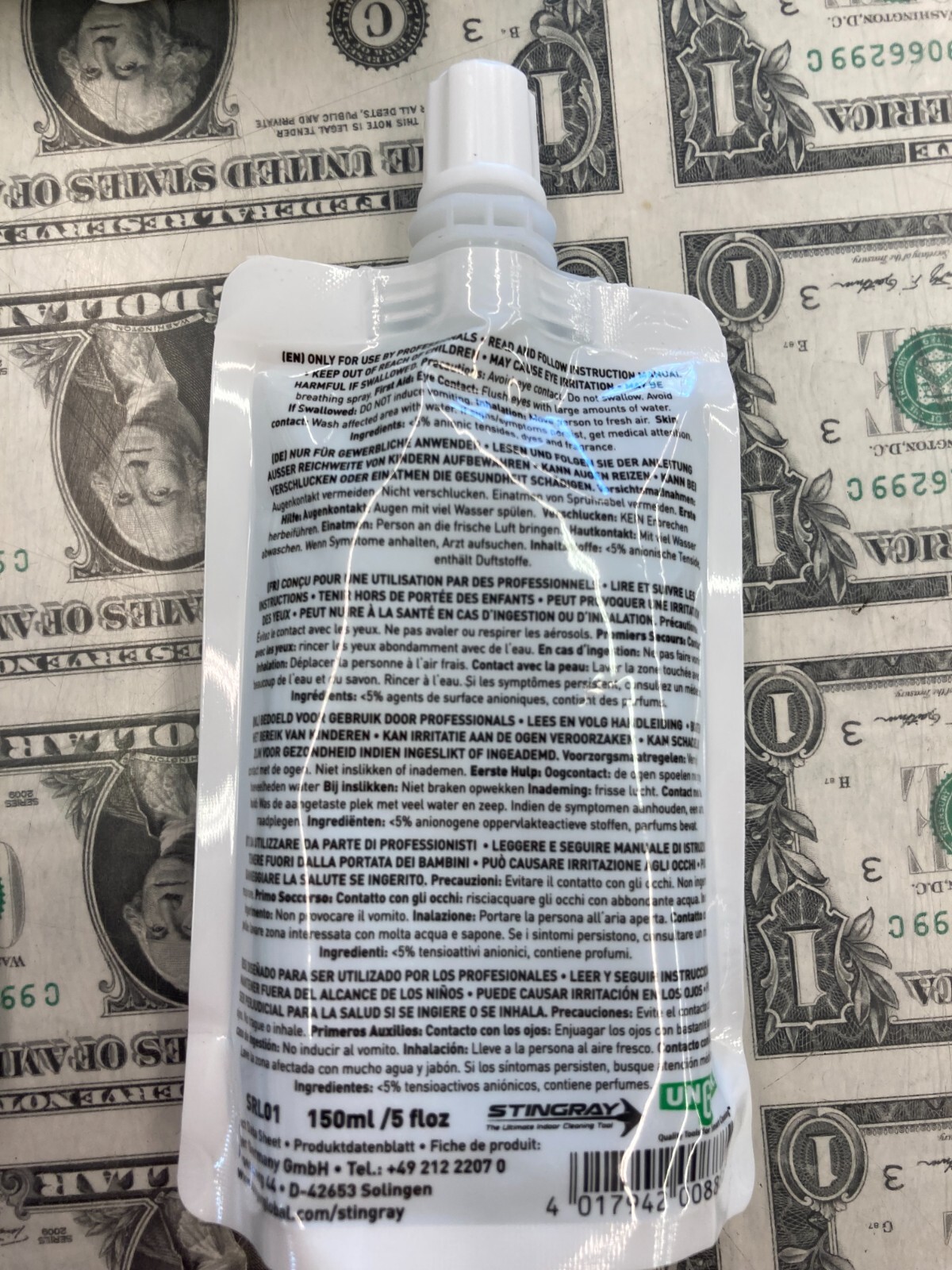 Unger Stingray Professional Glass Cleaner by 3M Scotchgard 150ml lot of 6 SRL01