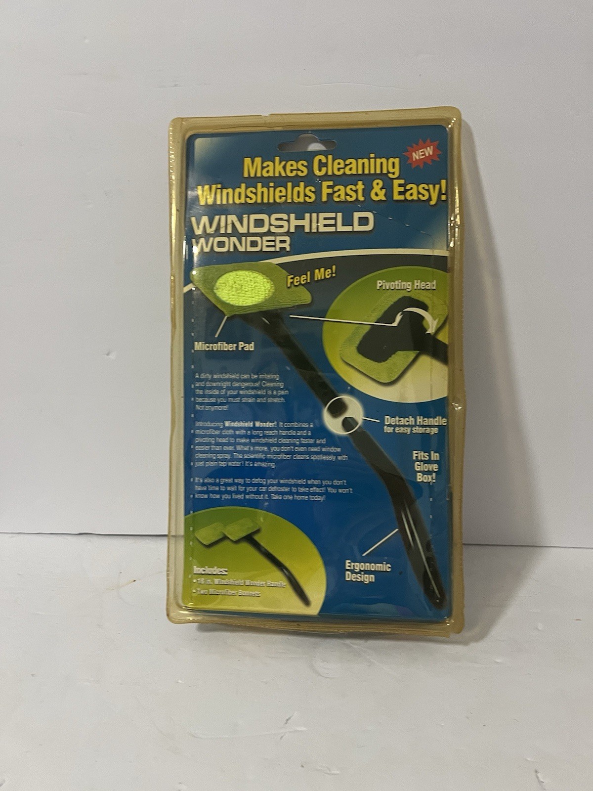 Windshield Wonder Windshield Cleaner Tool Microfiber Pad Car Interior Window