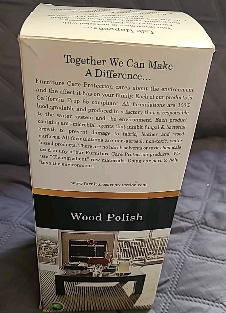 FURNITURE CARE PROTECTION Fabric/Refresher/Wood, Leather Polish Set New Open Box