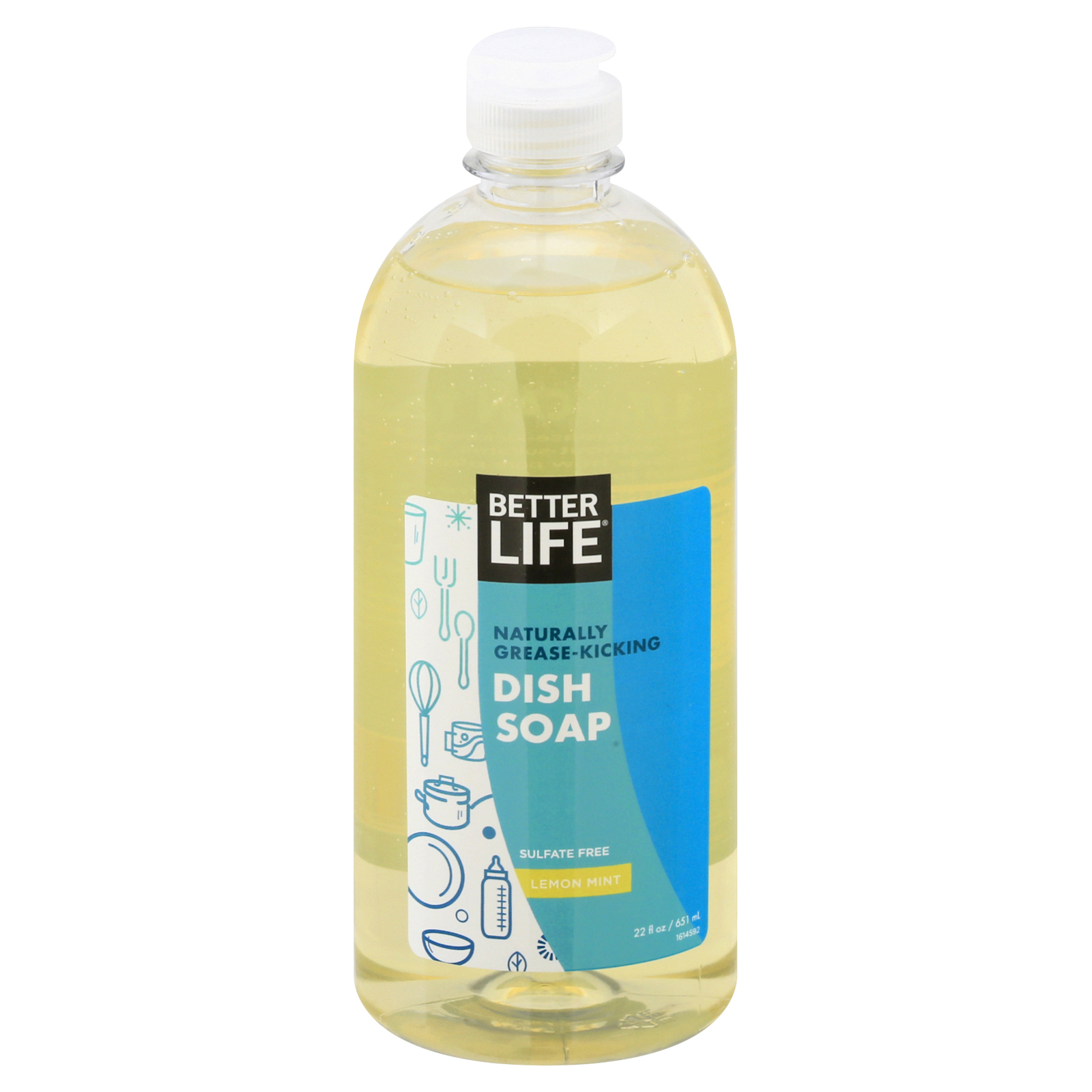 Better Life Dish Soap Lemon Mint 22 Oz (Pack Of 6)