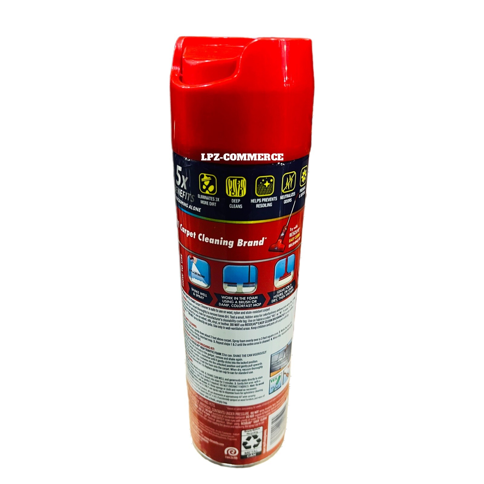 Resolve Pet Specialist Heavy Traffic Foam Carpet Cleaner ( 1 ) Pack of 22oz