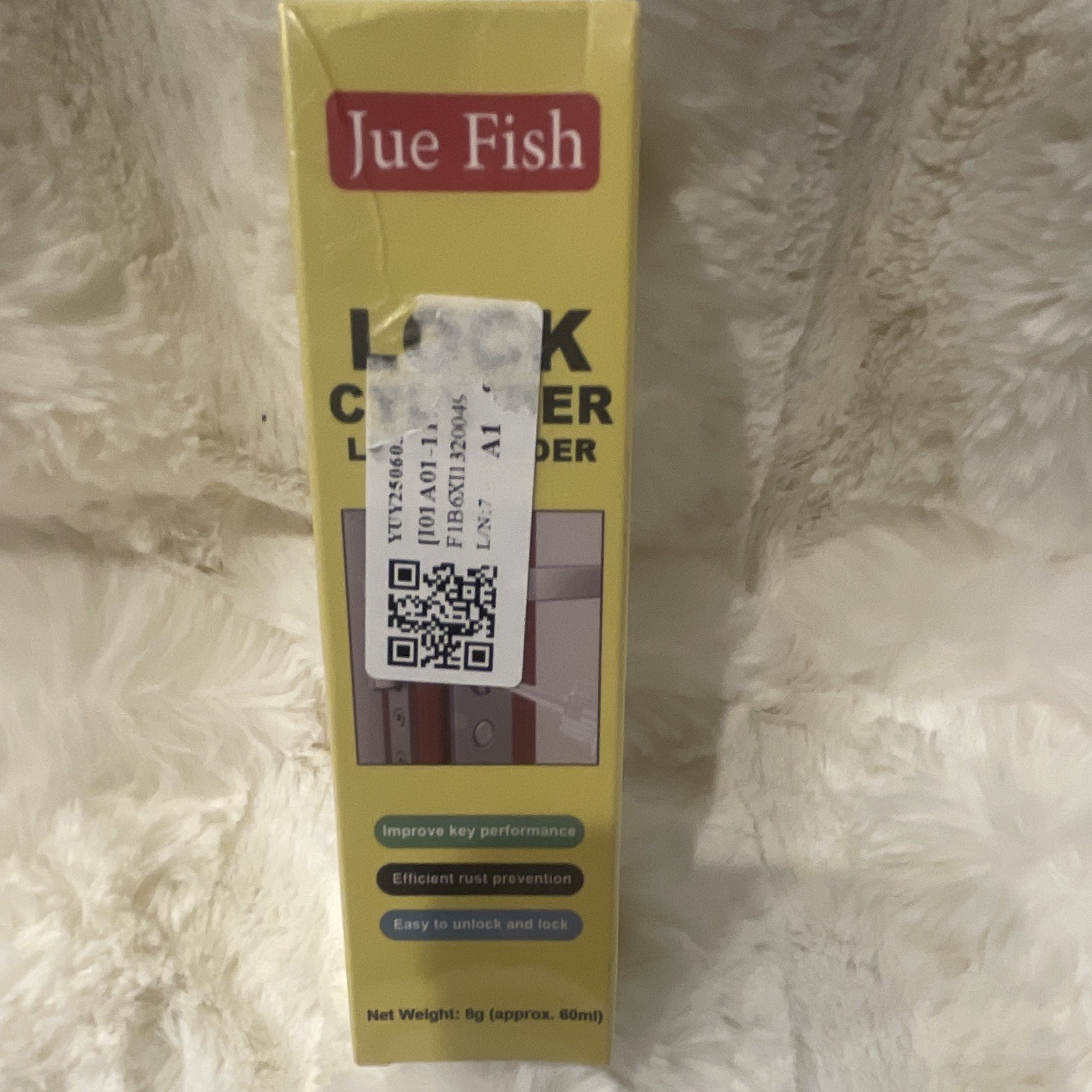 Jue Fish Lock Lubricant Powder Graphite Rust Prevention 60ml 8g Unscented