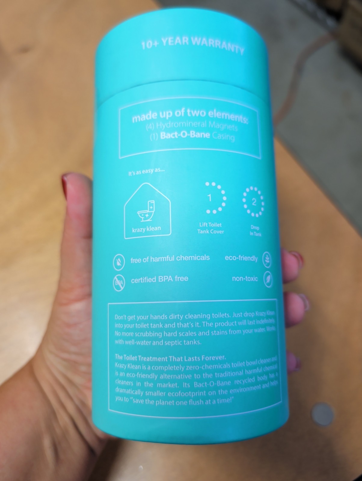 Krazy Klean with Bact-O-Bane Chemical Free Toilet Treatment