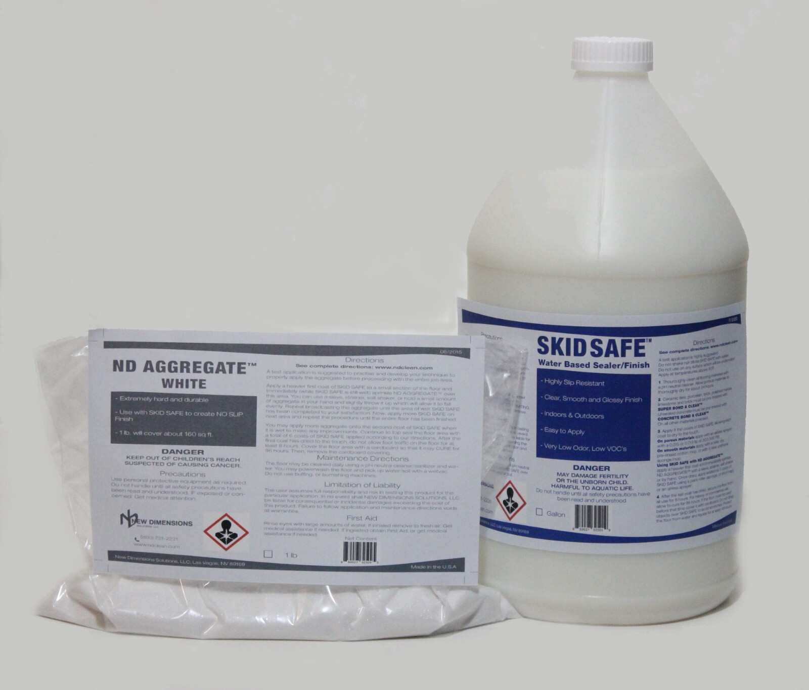 Non Slip Skid Safe System™ For Vinyl, Wood, Metals and Previously Sealed Surface