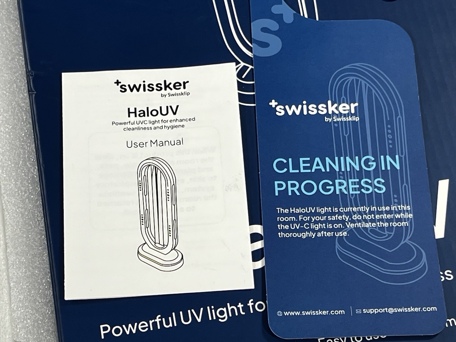 HaloUV Swissker by Swissklip UV-C Light Technology Cleanliness + Extra Bulb NEW
