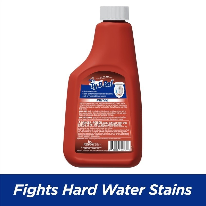 Rust Remover Liquid Sink Toilet Bowl Cleaner Fume Free Fast Acting Stain Remover
