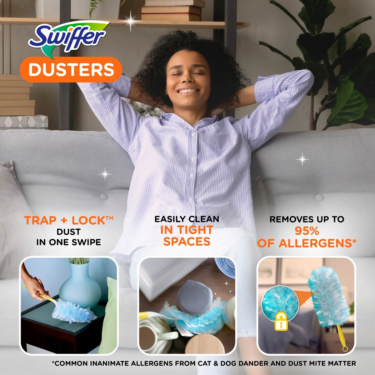 Dusters Multi-Surface Refills – Unscented – 18ct: Cotton Material, Multipurpose