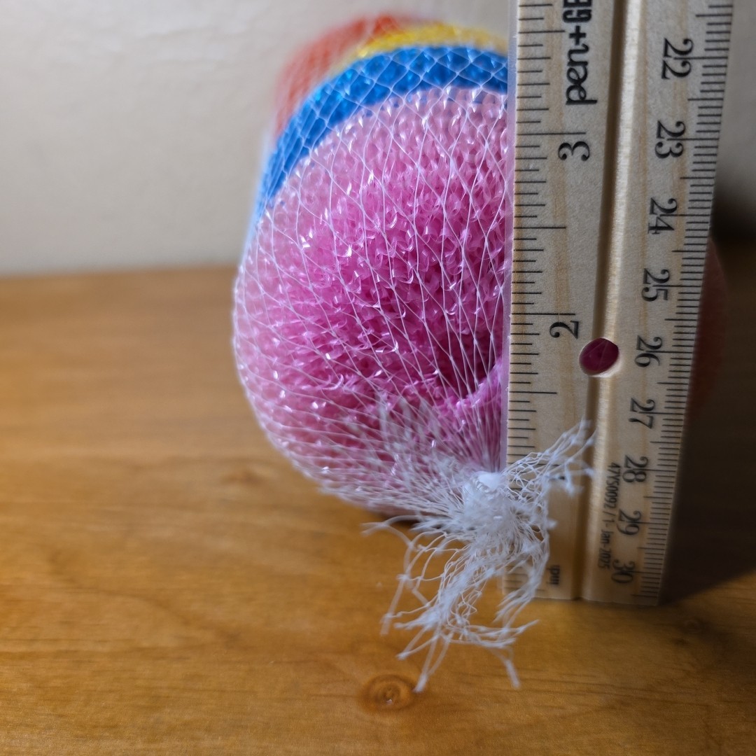 6pcs Nylon Plastic Round Scrubber Kitchen Cleaning Plastic Pot Pan Dish Washer