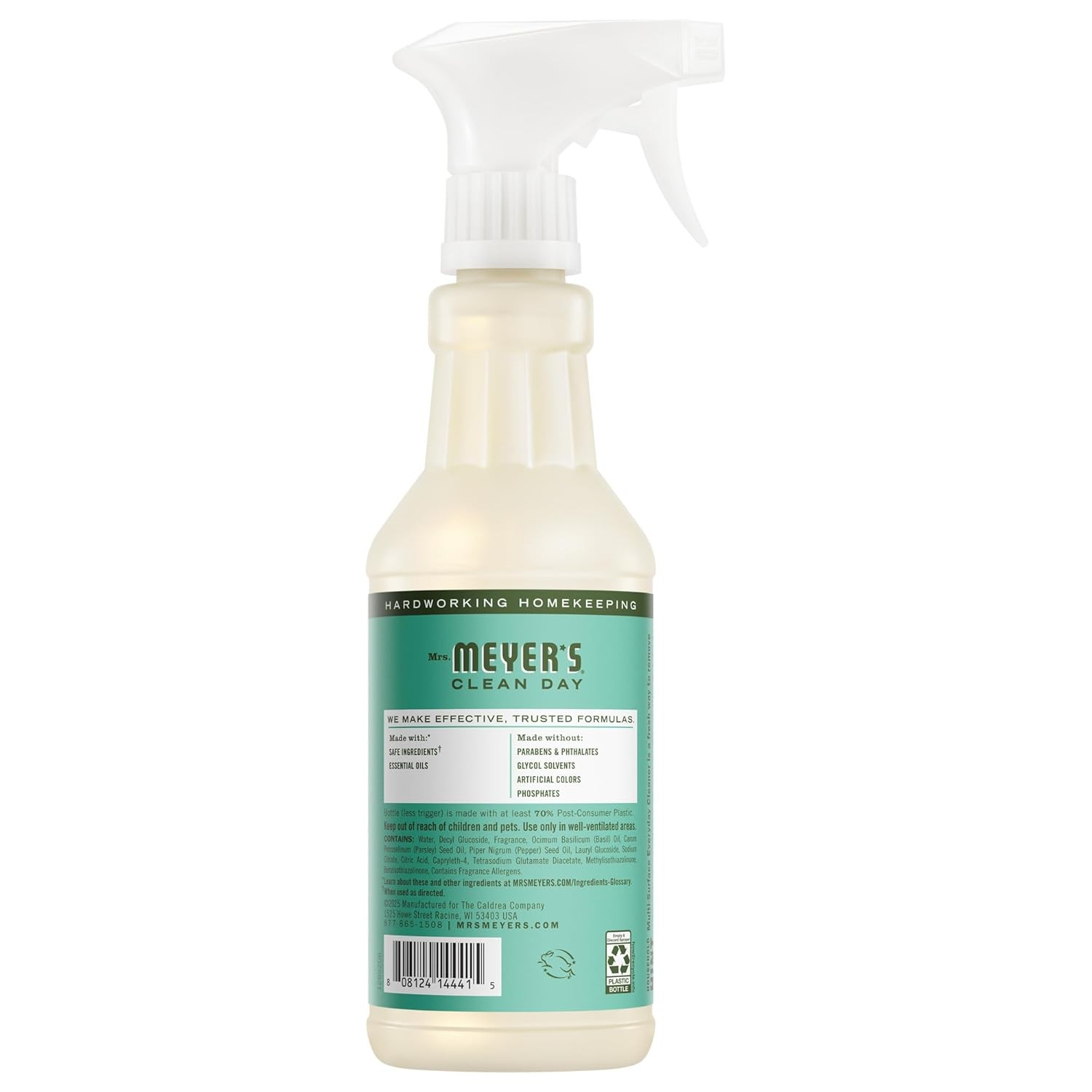 MRS. MEYER’S CLEAN DAY Multi-Surface Everyday Cleaner, Basil Scent, 16 Fl Oz Bot