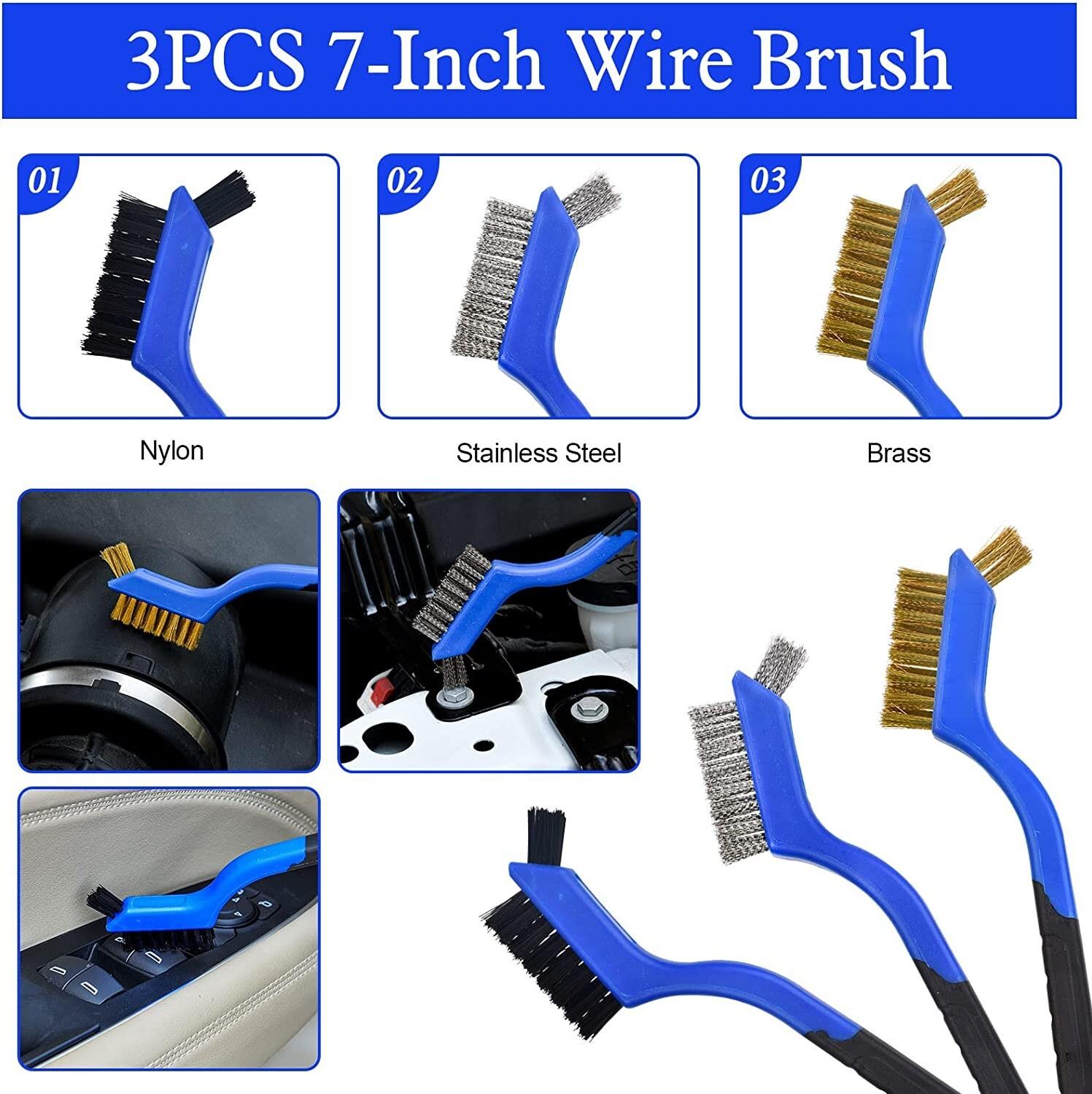 25 Pcs Car Cleaning Kit Detailing Brush Set Auto Detailing Drill Brushes NEW