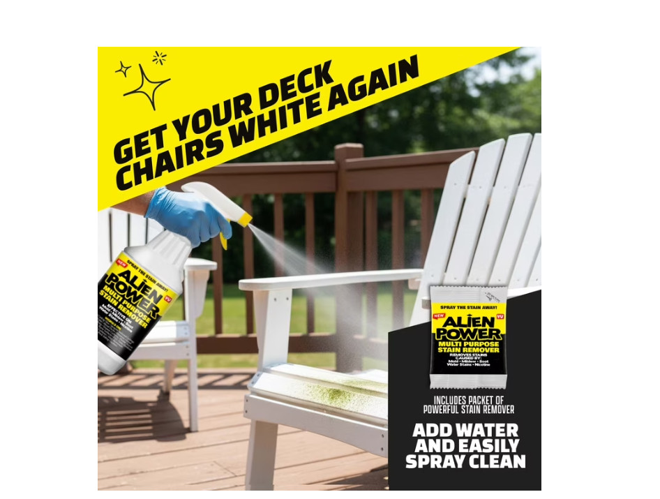 Alien Power Stain Remover Kit – Mold, Mildew & Algae Cleaner with Spray Bottle