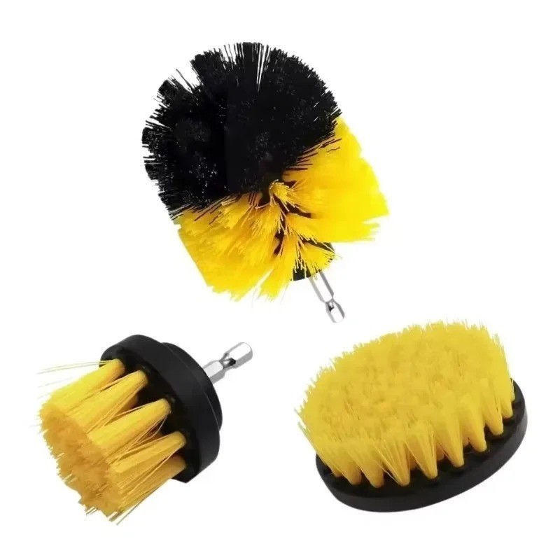 Electric Drill Scrubber Brush Kit Power Cleaning Brush Set for Car Carpet Glass