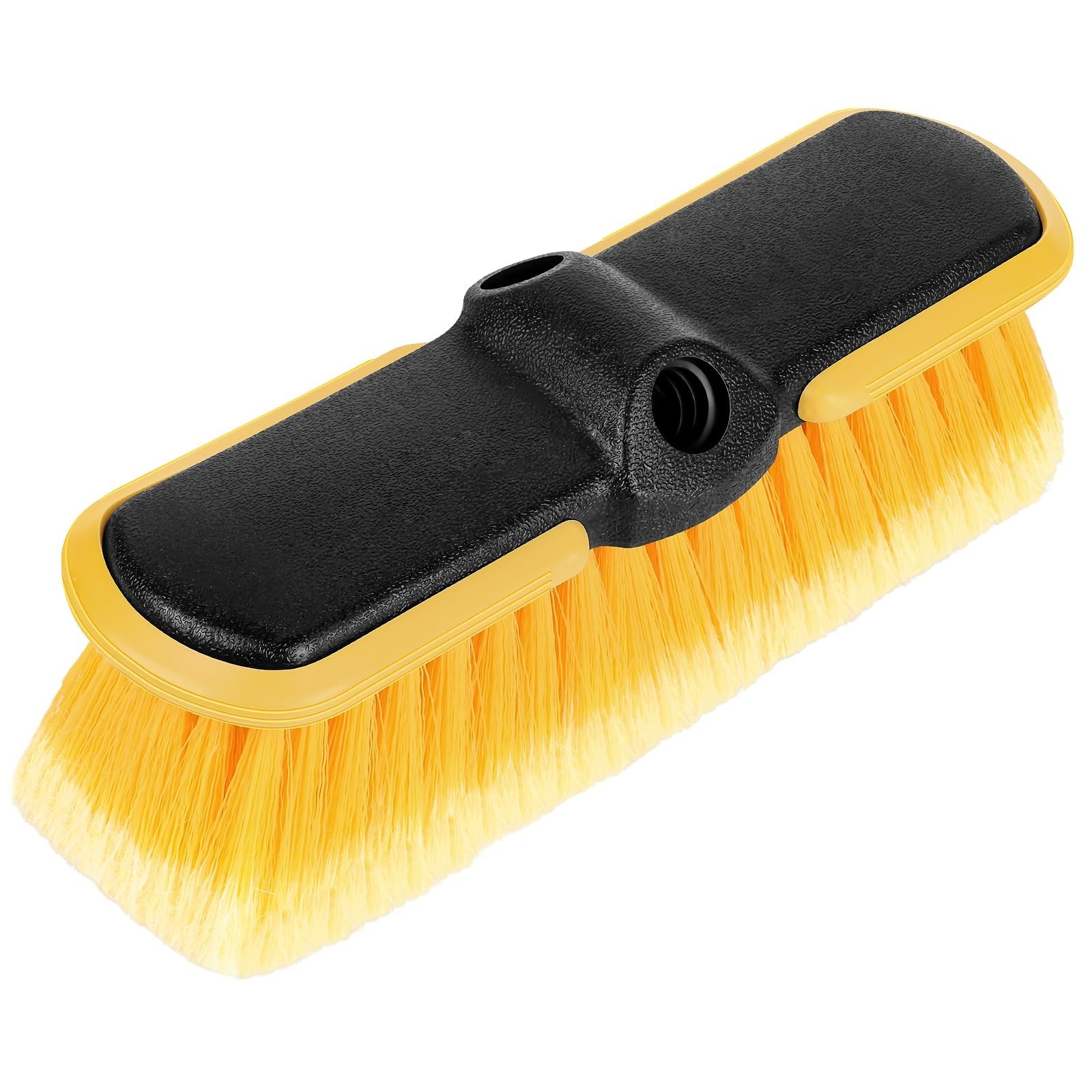 10″ Car Wash Brush Head – Scrub Attachment for Long Handle Pole, Outdoor Cleanin