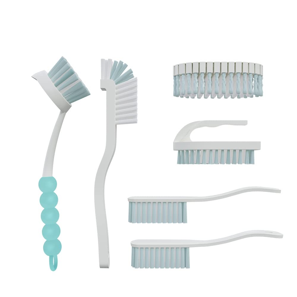 6 PCS Cleaning Brush, Scrub Brush Set for Kitchen and Bathroom Household Use …