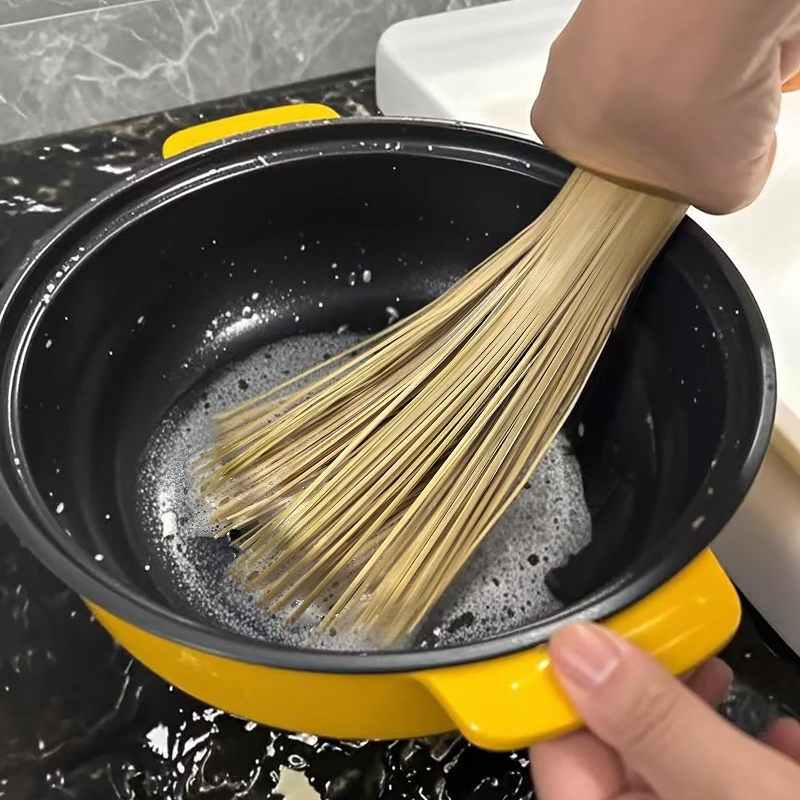 Bamboo Wok Brush 2 Pack – Handmade Natural Scrubbers for Carbon Steel & Cast …
