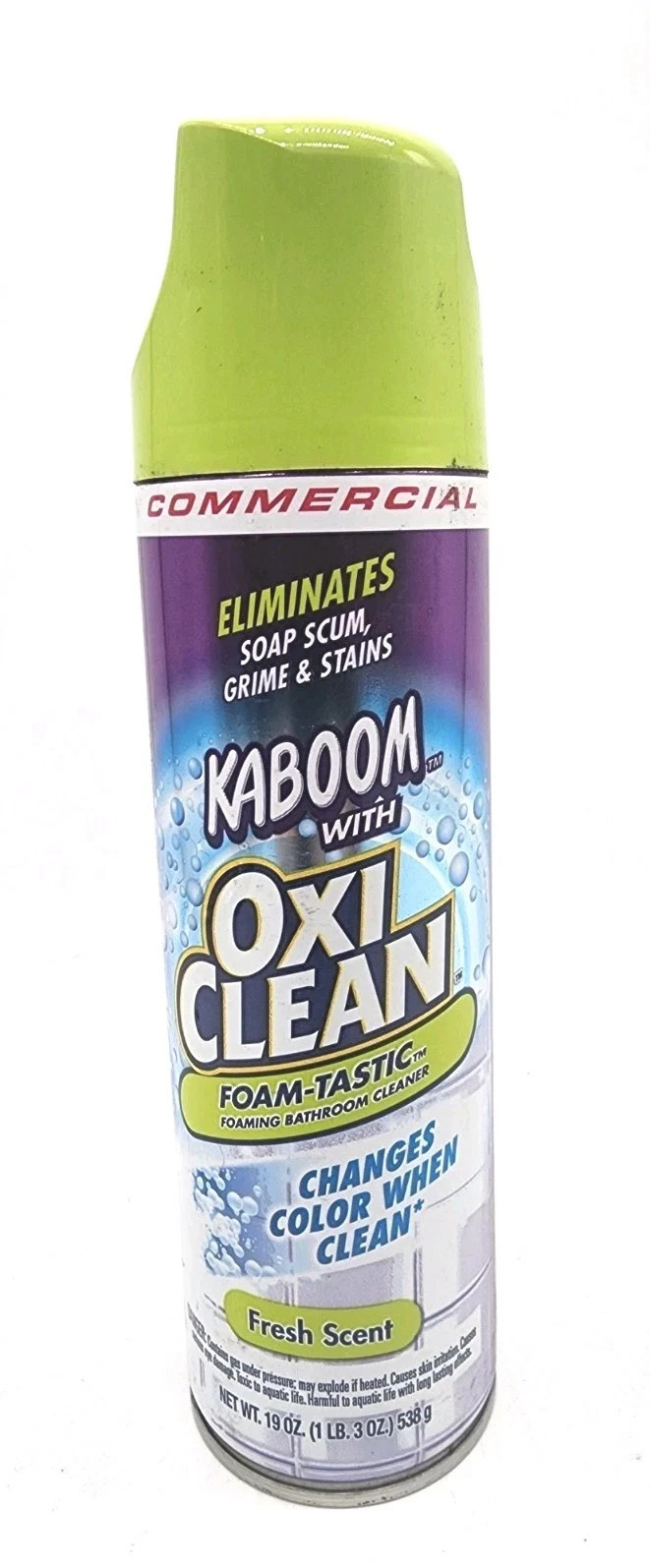 Kaboom OxiClean Foam-Tastic Bathroom Cleaner Fresh Scent 19oz 3 Pack