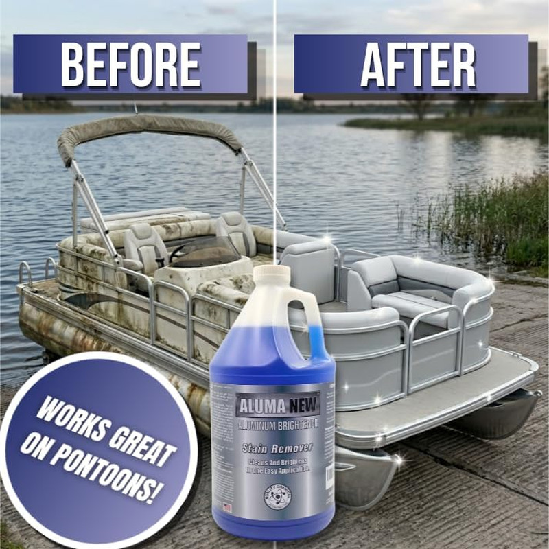 Aluminum Brightener/Stain Remover/Cleaner & Restorer/Made in Usa/ / 1 Gallon (12