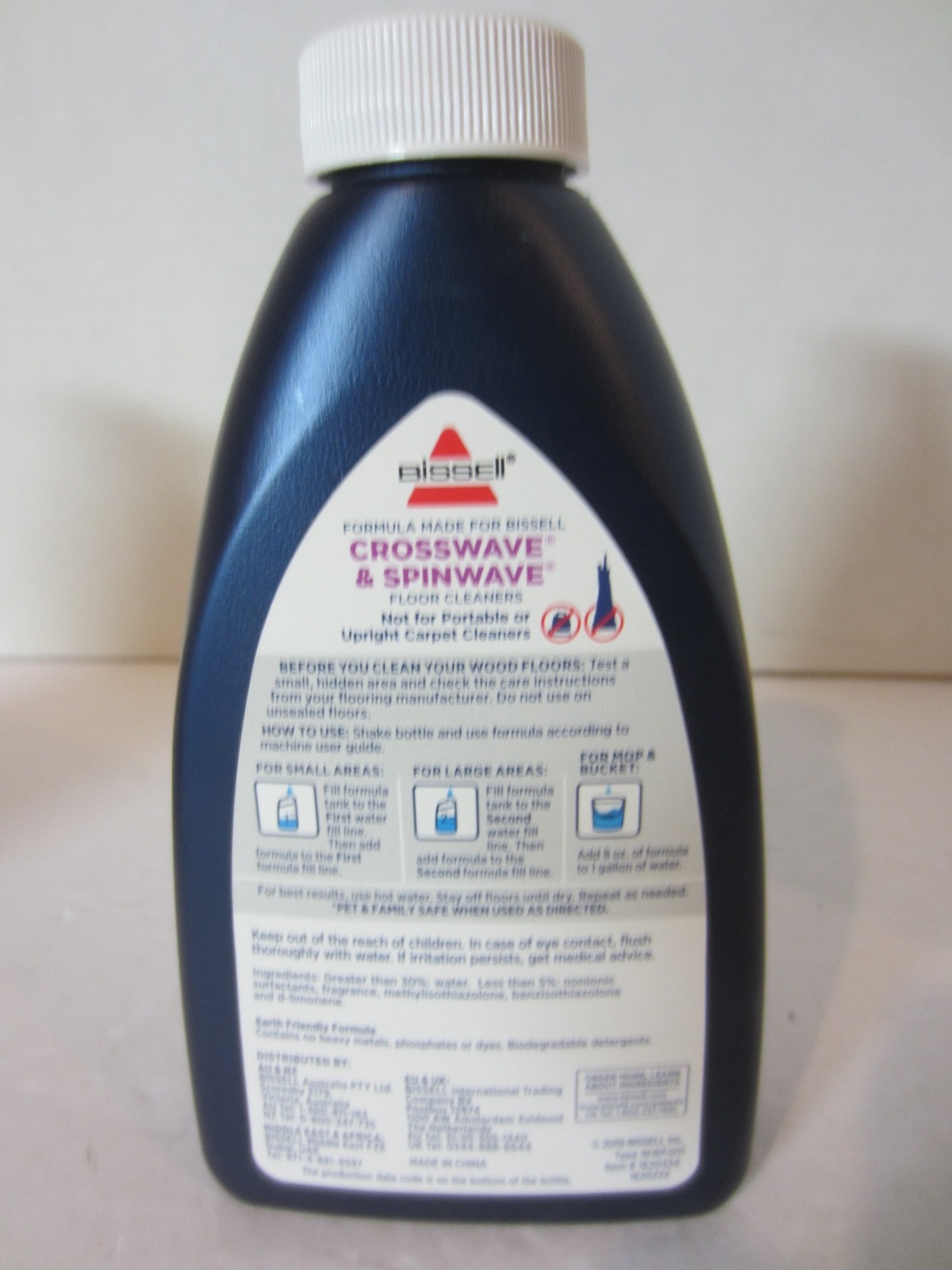 Bissell Crosswave/Spinwave Lemon Wood Floor Cleaner-Lot of 2-8 oz Each- New